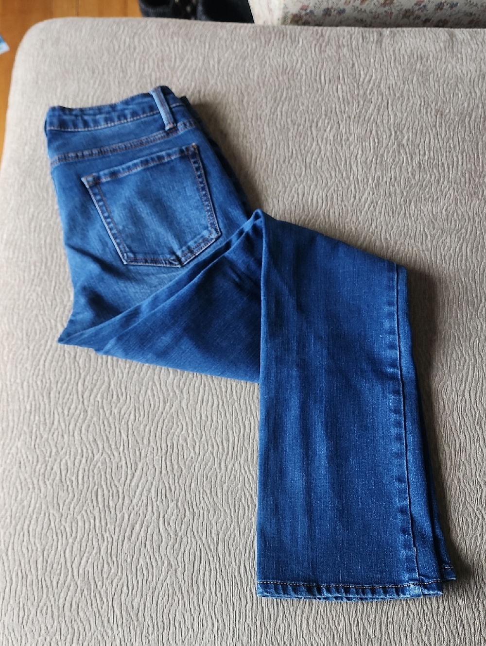 Faded Glory Women's Straight-Leg Jeans in Blue Wash